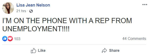 Lisa Nelson April 16 Facebook post